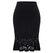 Ol feminino lápis saia vintage retro arco-nó dividir quadris sólidos-envolto bodycon na altura do joelho saias outono escritório trabalho saia Loja Online | AliExpress móvel Floral Lace Skirt, Handmade Skirts, Lace Pencil Skirt, Knee Skirts, Lace Bodycon, Lace Mermaid, Pencil Skirt Black