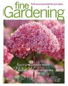 the front cover of fine gardening magazine