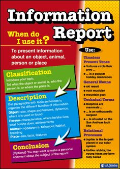 the information report is shown in this poster