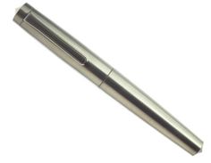 a metal pen on a white background