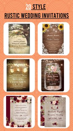 wedding stationery with sunflowers, mason jars and flowers on the front cover