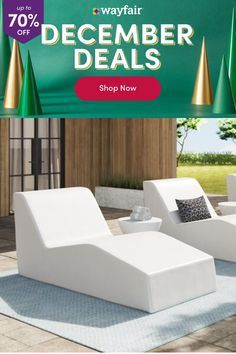 an advertisement for the wayfair furniture sale is displayed in front of a green background