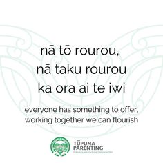 an advertisement with the words,'everyone has something to offer working together we can flourish '