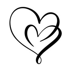 a black and white heart with the word love in it's center, on a white background