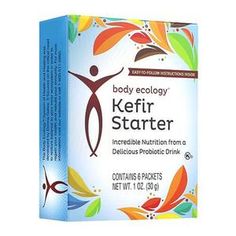 body ecology kefir starter with vitamins and probioticte drink mix, contains 6 packets