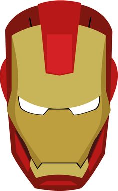 an iron man mask is shown in this image