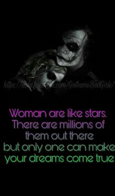 two people in the dark with text that reads, woman are like stars there are millions