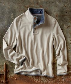 Men's Shirts And Tops, Mens Pullover, Fashion Sweaters, Fitted Coat, Khaki Fashion, Chambray Top, Pullover Shirt, Long Sleeves Jacket, Sweater Fashion