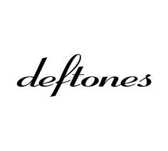 the word deftones written in black ink