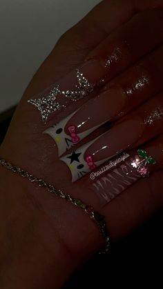 Med Short Acrylic Nails, Med Nails, Tech Ideas, Colored Acrylic Nails, Basic Nails, Dope Nail Designs