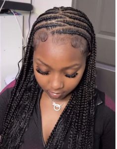 Popular Braided Hairstyles, Hair Fishtail Braid, Zig Zag Cornrows, Latest Hairstyles For Ladies, Lemonade Braids Hairstyles, Hairstyles For Ladies, Braided Hairstyles For Black Women Cornrows, Quick Natural Hair Styles, Box Braids Hairstyles For Black Women