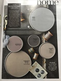 an article in the home magazine about paint colors