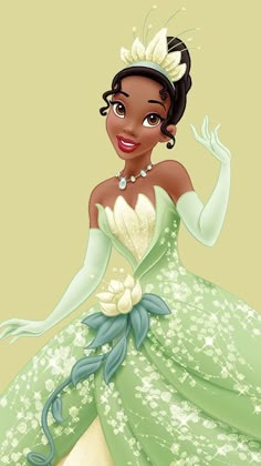 the princess and the frog from disney's animated movie