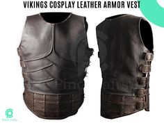 Vikings Leather Armor Cosplay Vest - Halloween Vikings Armor Vest - LARP Leather Armor Costume For Medieval Events Fully Handmade Vest Embody the fearless Viking warrior spirit with this rugged and sophisticated Viking Leather Armor Vest, handcrafted with precision and attention to detail by our skilled leather masters and tailors. Material Options: - Genuine Leather: Indulge in the luxury and durability of premium, high-quality leather - PU Leather: Embrace a vegan-friendly, synthetic leather a Mens Leather Armor, Vikings Armor, Cosplay Leather Armor, Medieval Leather Armor Men, Vest Fantasy Leather Armor, Leather Chest Armor, D&d Leather Armor, Viking Leather Armor, Armor Cosplay