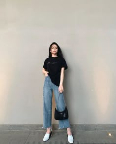 Simple Ootd Casual, Ootd Casual Simple, Outfit Simple Casual, Everyday Fashion Outfits, Trendy Fashion Tops, Quick Outfits