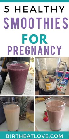 five healthy smoothies for pregancy