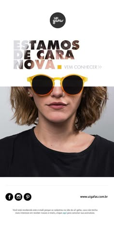 a woman wearing sunglasses with the words estamos de carana no va on it