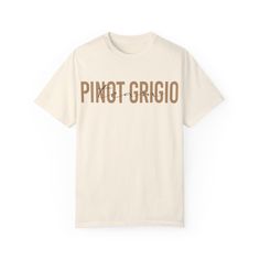 This Team Pinot Grigio Wine T-shirt is a must-have for any wine connoisseur or wine lover. Perfect as a wine gift or for wine-themed events and celebrations, this t-shirt exudes a fun and stylish vibe. The relaxed fit and crew neckline make it versatile for both casual and semi-formal settings, offering a comfortable and classic look that is easy to accessorize. Product features - Available in sizes S to 4XL for the perfect fit - Double-needle stitching for durability - Garment-dyed fabric for a soft color and texture - Made with 100% ring-spun US cotton for long-lasting comfort Care instructions - Machine wash: cold (max 30C or 90F) - Do not bleach - Tumble dry: low heat - Iron, steam or dry: low heat - Do not dryclean Wine Connoisseur, Wine Shirts, Pinot Grigio, Wine Theme, Wine Festival, Gifts For Wine Lovers, Wine Gifts, Wine Lovers, Classic Looks