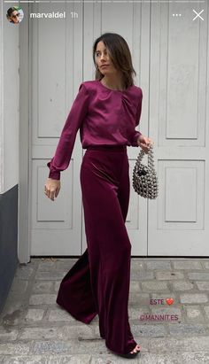 Outfit Fiesta, Ramadan, New Dress, Fashion Dresses, Trousers, Animals, Dresses, Bordeaux