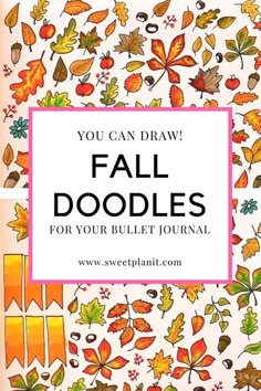 Fall Leaves Bullet Journal, November Doodles Easy, November Doodles, September Doodles, October Doodles, Bujo Autumn, Fall Bullet Journal, October Bujo, September Bujo