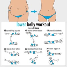 the instructions for how to do lower belly workouts