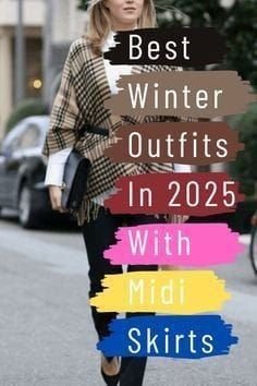 Midi Skirt Outfit Winter, Midi Skirt Outfit, Winter Skirt Outfit, Fall Outfit Ideas, Trendy Fall Outfits, Trendy Fall