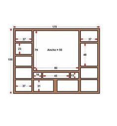 the measurements for an entertainment center