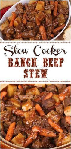 slow cooker ranch beef stew with carrots and potatoes