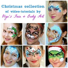 Professional Face Paint, Face Paintings, Facepaint, Christmas Designs, Olaf, Body Painting