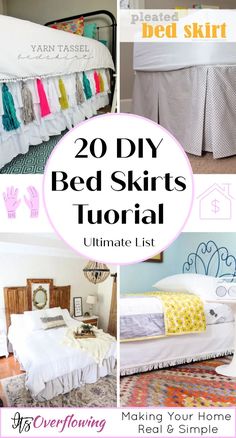 20 diy bed skirts that are easy to make