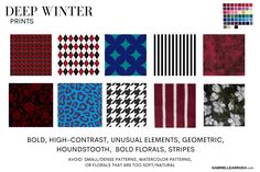 Outfit Ideas Deep Winter, Deep Winter Personal Color, True Winter Patterns, Deep Winter Outfits For Spring, Dark Winter Outfits Aesthetic, Deep Winter Patterns, Deep Winter Moodboard, Deep Winter Color Palette Outfits Style, Deep Winter Jewelry