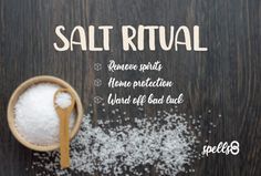 'Elemental Protection': Home-Cleanse Spell with Salt Salt Ritual, Revenge Spells, Moon Spells, Bad Spirits