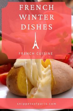 french winter dishes on a plate with text overlay