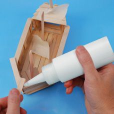 Wood Stick Ship - Craft Project Ideas Lollipop Crafts, Lollipop Craft