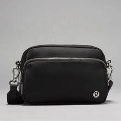 Small Sling Bag, Lululemon Bags, Festival Bag, Black Cross Body Bag, Metal Hardware, Sling Bag, Belt Bag, Purse Wallet, Jogging