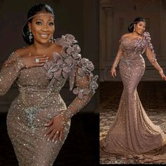 Prom Dress Long Sleeves, Gold Embellished Dress, Prom Dress African, African Prom Dress, Lace Styles For Wedding, Prom Dress Beaded, Reception Gowns, Engagement Gowns