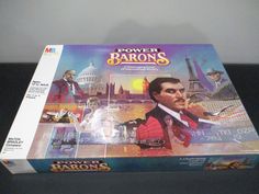 the box for power baron's povvett is sitting on a table