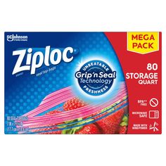 a box of ziploc dishwasher tablets