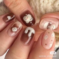 Korean Winter Nails, Pink Tip Nails, Cheetah Print Nails, Coquette Nails, Basic Nails, Nail Candy