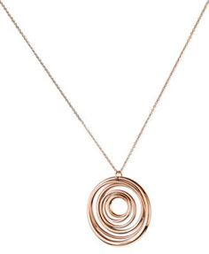 Calvin Klein Rose Gold-Tone PVD Open Swirl Pendant Necklace | macys.com Watch Necklace, Swirl, Jewelry Watches, Gold Tones, Everyday Wear, Pick Up