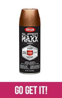 an ad for krylon's super max is shown with the words, go get it