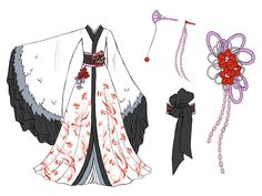 an image of a kimono and brooch