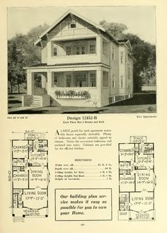 an old house is featured in the catalog for its new floorplans and plans