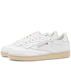 Reebok Club C 85 Vintage W White, Chalk & Infused Lilac | END. Reebok Club C 85 Vintage, Club C 85 Vintage, Reebok Club C 85, Club C 85, Reebok Sneakers, Reebok Club C, Club C, Casual Sneakers Women, White Chalk