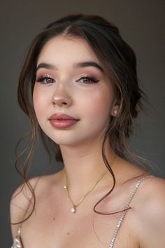 Makeup Ideas For Wedding, Prom Makeup Look, Gorgeous Bridal Makeup, Quinceanera Makeup, Seasonal Makeup, Natural Prom Makeup, Date Night Makeup, Prom Makeup Looks, Formal Makeup