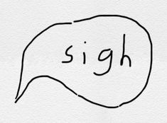 the word sight written in black ink on a white paper with a hand drawn speech bubble