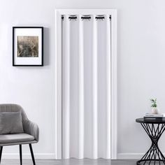 PRICES MAY VARY. Polyester Custom Size for Standard Entry Doors:Pack of 1 panel curtain measures 42 inch wide which is minimum width for ruffle curtain aesthetic like a accordion as image shows.80 inch length which is minimum drop size for most entryways to block draft and insulate cold in winter effectively.Fit for 24x80,30x80,36x80 door,hang 2 panels for 48x80,60x80 door. Details of Fabric Functions:Woven of heavy thick microfiber polyester with black yarn inside perfect provides: 1. 90 - 100% Office In Home, Closet Curtain, Bedroom Closet Doors, Accordion Doors, Curtain For Bedroom, Ruffle Curtains, Closet Curtains, Bathroom Laundry Room, Doorway Curtain