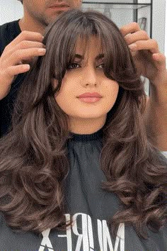 long layered hair, faceframing bangs, hairstyles Round Face Hairstyles Long, Layered Haircuts For Long Hair, Long Hair With Layers, Haircuts For Long Hair With Layers, Bangs For Round Face, Face Framing Bangs, Layered Haircuts For Medium Hair, Hair Cut Ideas