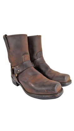 Motorcycle Boots Price: $195 Our shorter Harness Boot sports that same great American flair with definitive O-ring, straps and studs. Made in the USA. Teenage Rebellion, Boots Men