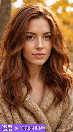 23 Stunning Fall Hair Colors for Brunettes in 2024 Hair Color For Light Skin Tone, Orange Hairstyles, Fall Hair Colors For Brunettes, Best Fall Hair Colors, Light Auburn Hair Color, 2024 Haircut, Copper Brown Hair Color, Copper Brown Hair, Light Auburn Hair